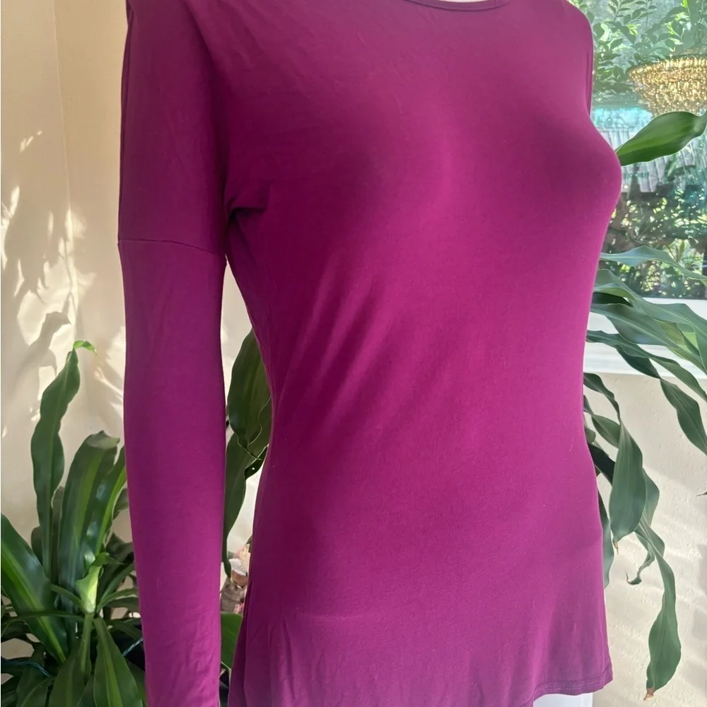 VENUS Rich Plum Long Sleeve Top